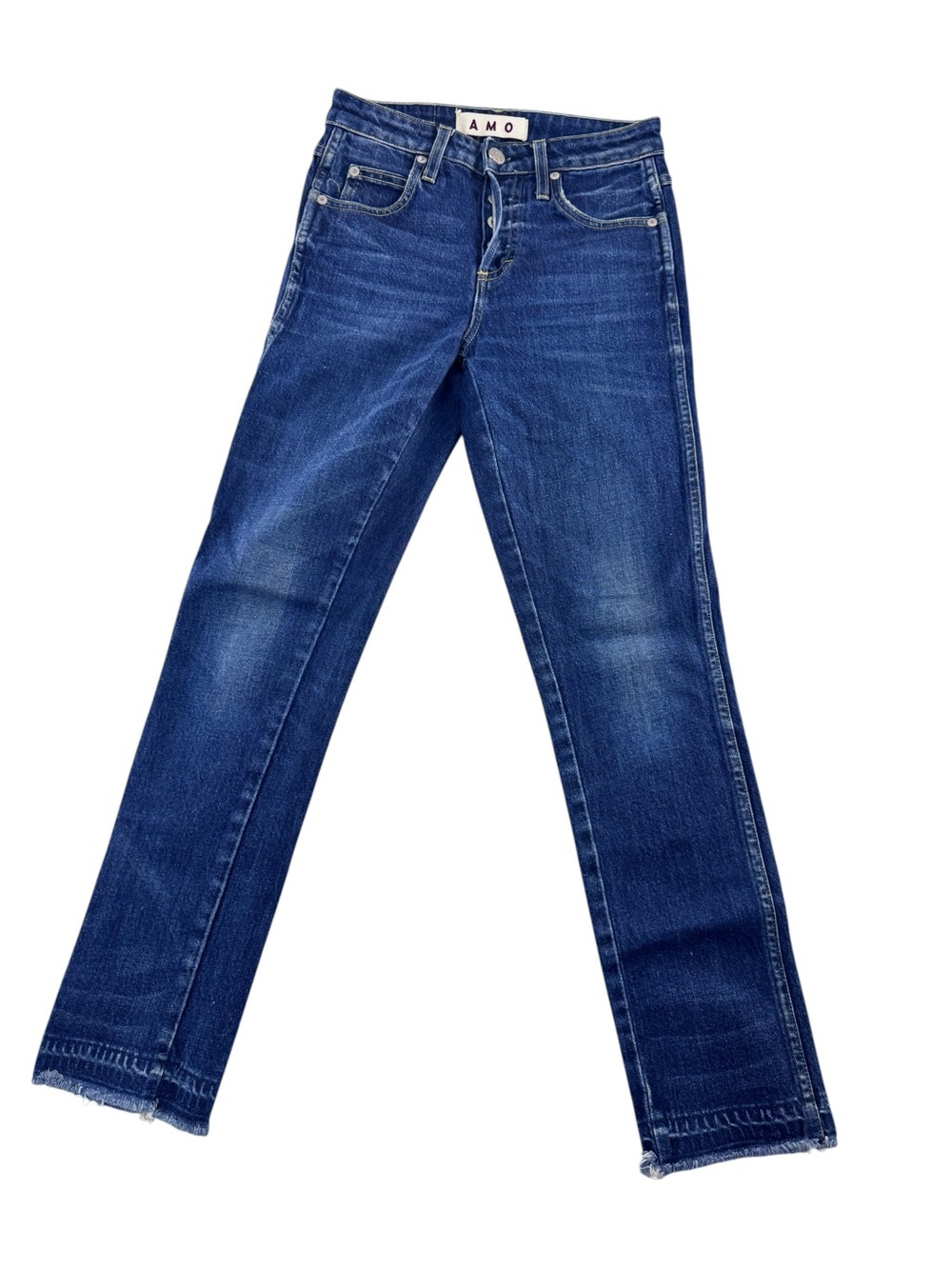 AMO Women's Indigo Straight-Leg Denim Jeans